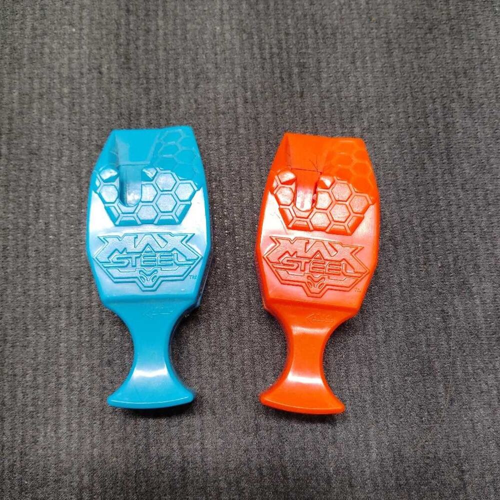 Max Steel Blue Orange Action Figure Accessory Lot Mattel Collectible Toy Pieces